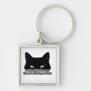 Porte-clés Mème de chat grincheux pour les amoureux de les ch