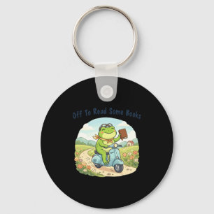 Porte-clés Mème de grenouille drôle parti lire des livres ama