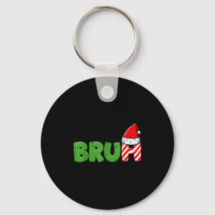 Porte-clés Mème de Noël Bruh drôle de dicton de Xmas femmes h