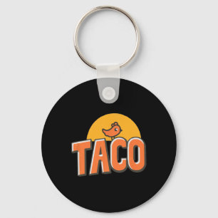 Porte-clés Mème de poulet drôle Tendance Taco Trump Toujours