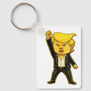 Porte-clés Meme de revers Trump heureux Combat Combat Trump e