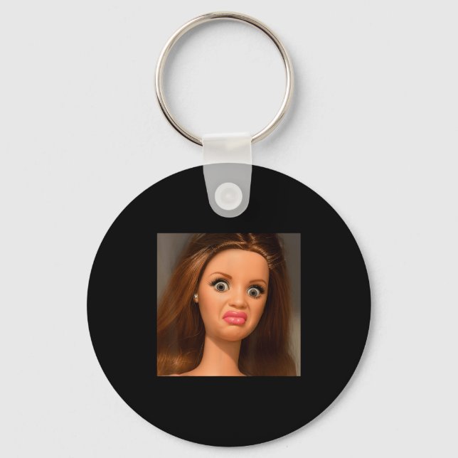 Porte-clés Meme de visage de poupée drôle dégoûtant  (Recto)