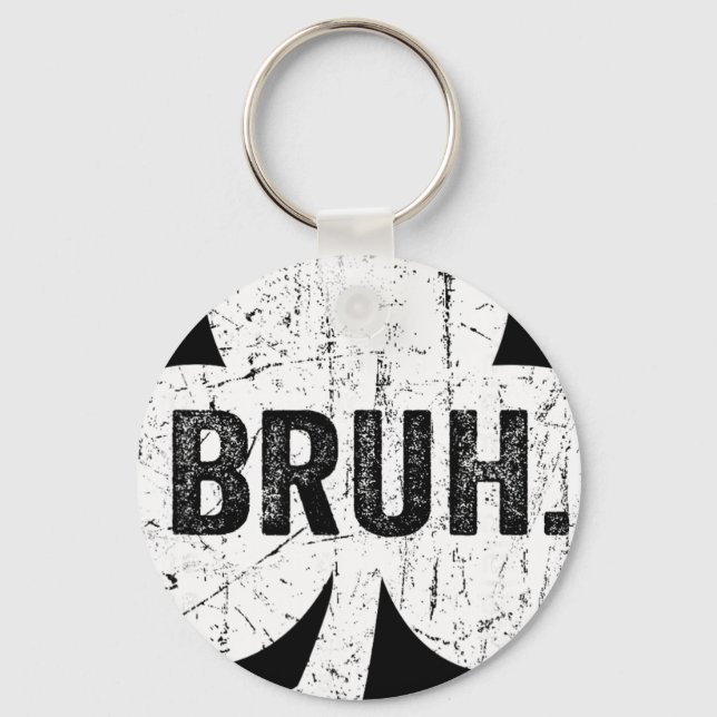 Porte-clés Mème drôle de salutation de frère Bruh adolescent  (Recto)