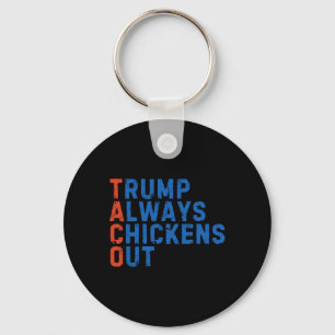 Porte-clés Mème drôle de taco Trump abandonne toujours les dr