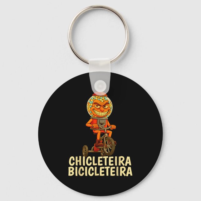 Porte-clés Mème drôle d'enfants italien Brainrot Chicleteira  (Recto)
