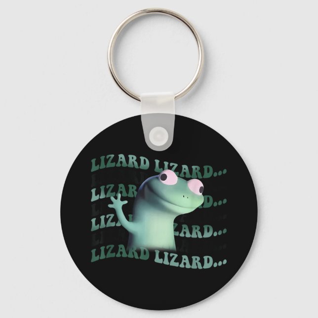 Porte-clés Mème Drôle Weirdcore Animal Femmes Hommes Lizard L (Recto)