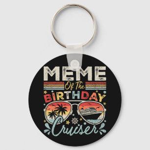 Porte-clés Mème du Cercle de Vacances de Cruiser Anniversaire