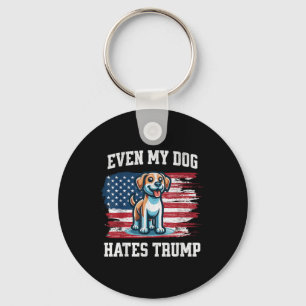Porte-clés Même Mon Chien déteste Trump _ Funny Election Pro