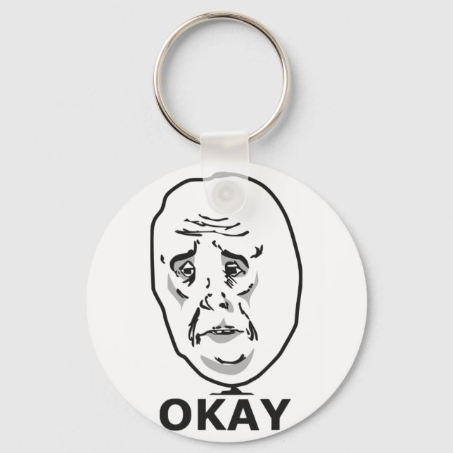 Porte-clés Mème Okay Guy (Recto)