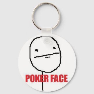 Porte-clés Mème visage poker