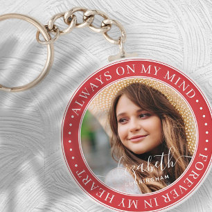 Porte-clés Memorial Always On My Mind Elegant Photo
