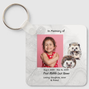 Porte-clés Mémorial chrétien Cadeau Hérisson Enfants