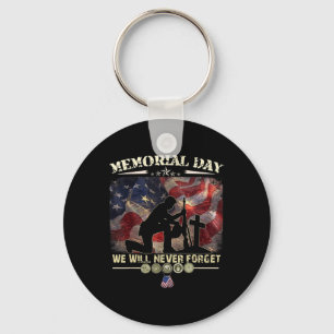 Porte-clés Memorial Day Nous n'oublierons jamais les amoureux