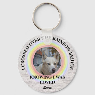 Porte-clés Mémorial des chiens Rainbow Bridge, Photo personna