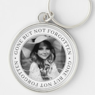 Porte-clés Mémorial parti mais pas oublié Élégant photo c