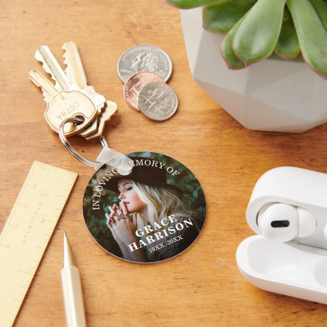 Porte-clés Mémorial photo personnalisé (Bureau)