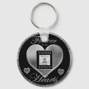 Porte-clés Mémorial photo personnalisé en mémoire d'amour 