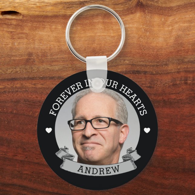 Porte-clés Mémorial photo simple (Recto)