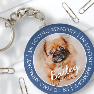 Porte-clés Mémorial pour animaux de compagnie en mémoire d'