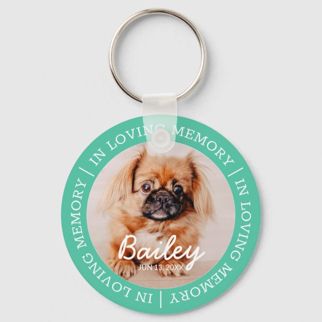 Porte-clés Mémorial pour animaux de compagnie en mémoire d'am (Recto)