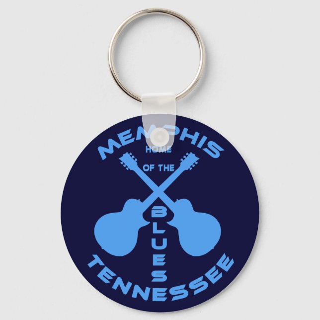 Porte-clés Memphis, Tennessee Accueil du blues (Recto)