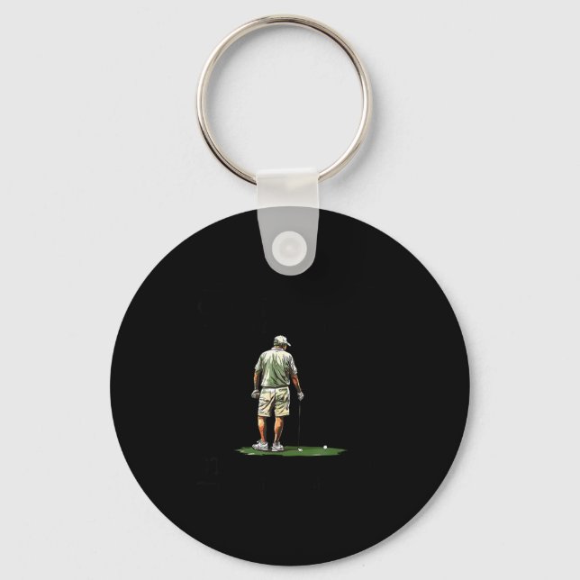 Porte-clés Men Play Golf Eighties Funny Golfer Golfing  (Recto)