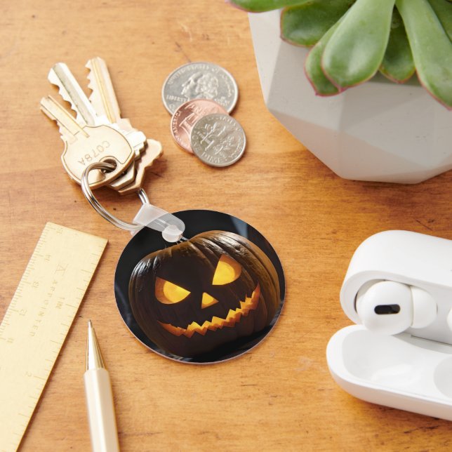 Porte-clés Menacer Citrouille Halloween, (Bureau)