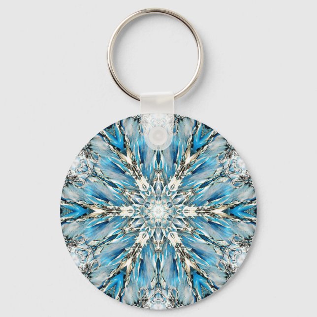 Porte-clés Mendenhall Glacier Mandala Porte - clé (Recto)