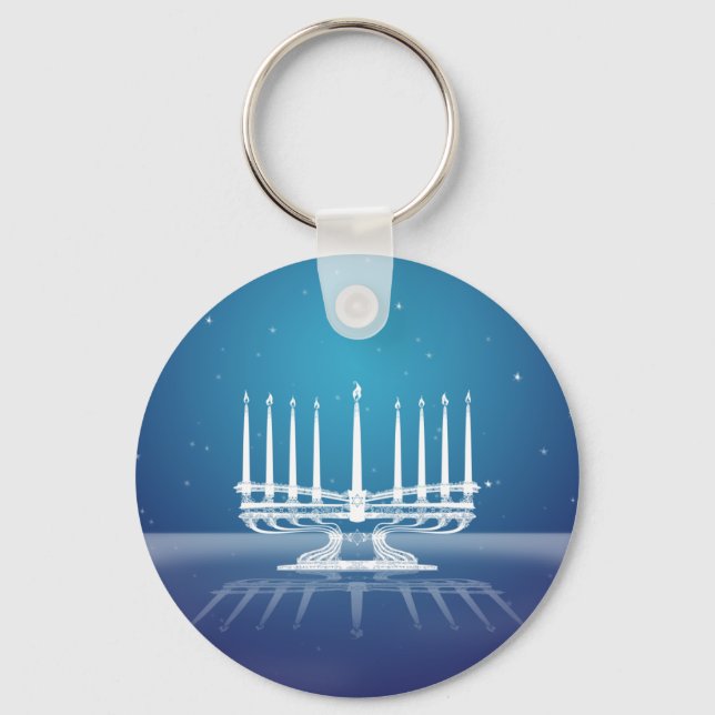 Porte-clés Menorah illuminé par les étoiles II (Recto)