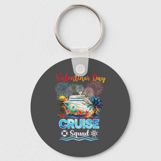 Porte-clés Mens Cruise Squad Valentine's Day Vacation Travel  (Recto)