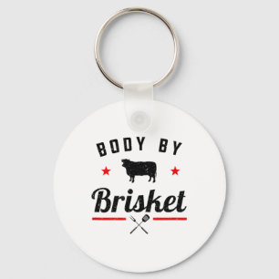 Porte-clés Mens Drôle Barbecue Corps Par Brisket Griller Ou F
