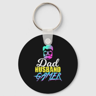 Porte-clés Mens Funny Papa Mari Gamer Citation
