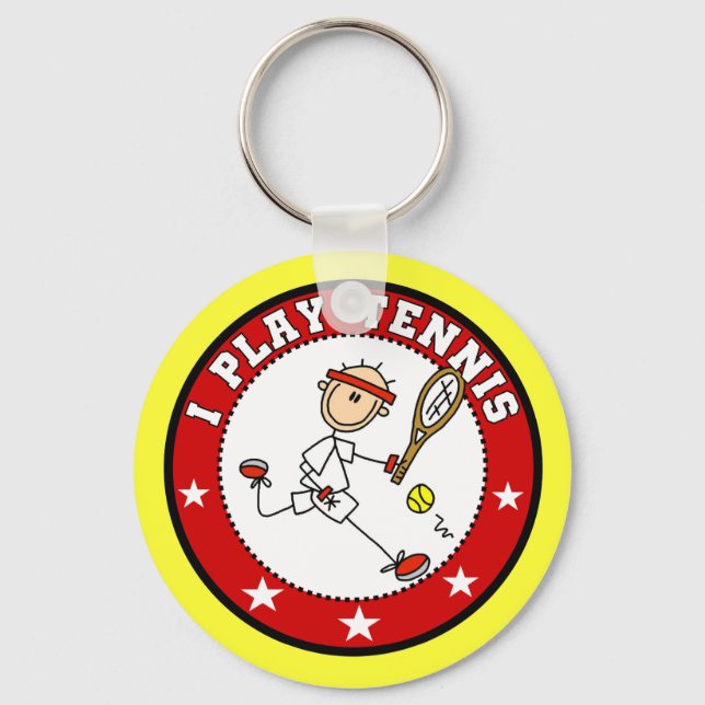 Porte-clés Mens I Play Tennis Tshirts et cadeaux (Recto)