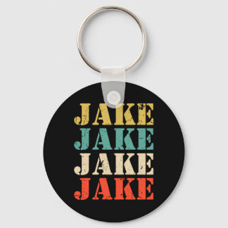 Porte-clés Mens Jake Retro Names Vintage Style Personalized
