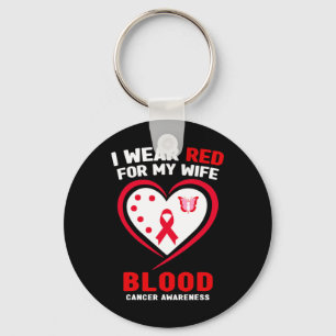 Porte-clés Mens Je Porte Du Rouge Pour Ma Femme Sensibilisati