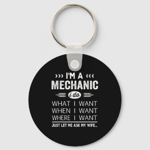 Porte-clés Mens Mécanique Mari Don De La Femme Idée Présente