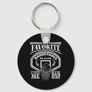 Porte-clés Mens My Favori Bysketbyll Joueur m'appelle Papa