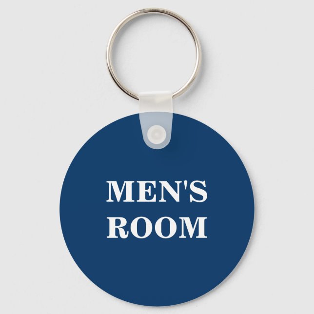 Porte-clés Men's room keychain (Recto)