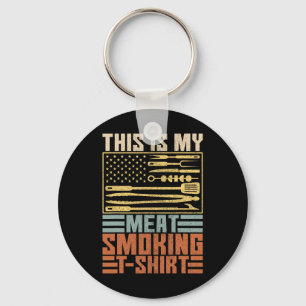 Porte-clés Mens Vintage Bbq Smoker Grill Outfit This Is My Me