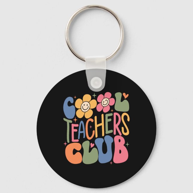 Porte-clés Mens Women Teacher Cool Teachers Club Ck To School (Recto)