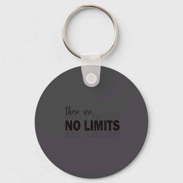 Porte-clés Mentalité de motivation sans limites Noir  (Recto)