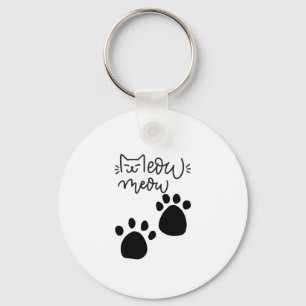Porte-clés MEOW MEOW MEOW AMOUREUX DE LES CHATS DESIGN #CatLa