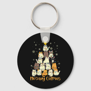 Porte-clés Meowy Catmas Cat Noël Arbre de Noël Xmas Filles Ga