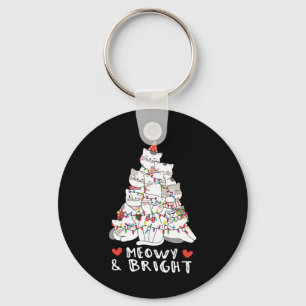 Porte-clés Meowy Et Brillant Chat Tree Cute Animal Kitten Chr
