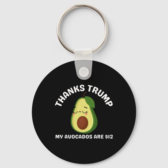 Porte-clés Merci à Trump My Avocados (Recto)