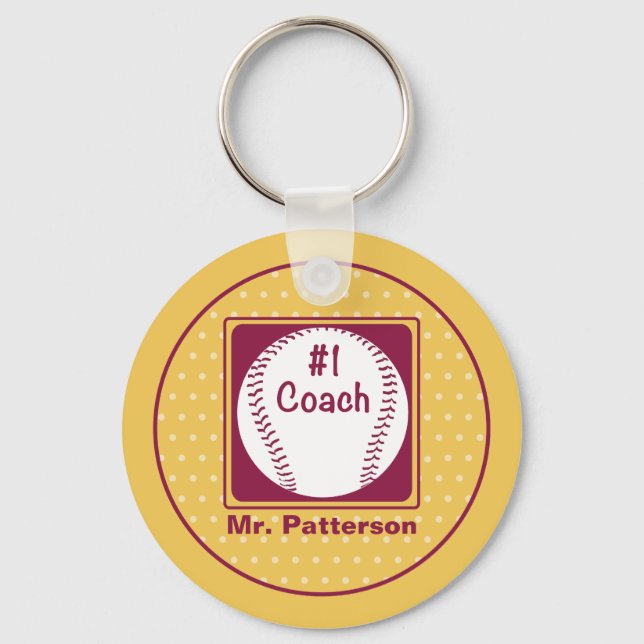 Porte-clés Merci Coach, Merci Numéro 1 (Recto)