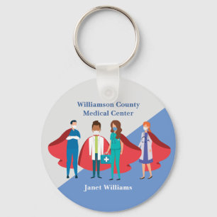 Porte-clés Merci des travailleurs de la santé Hospital Superh