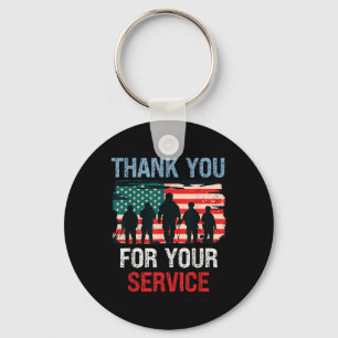 Porte-clés Merci Drapeau Usa Pour Votre Service - Mémorial