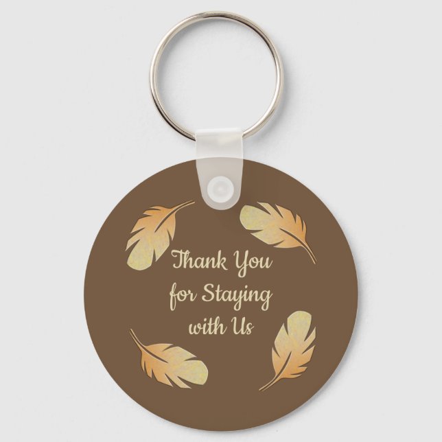 Porte-clés Merci Guest Vacation House Appréciation Token (Recto)