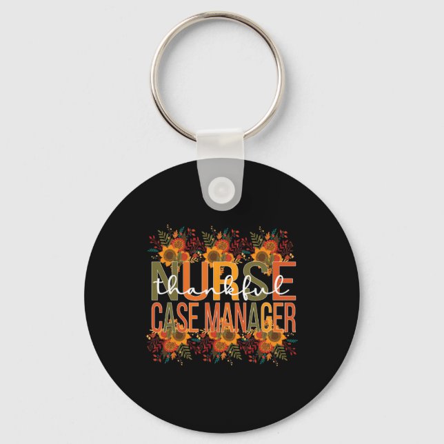 Porte-clés Merci infirmière Coque Manager Thanksgiving Coque  (Recto)